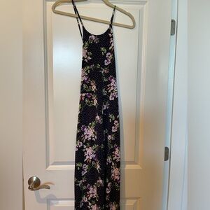 Women’s floral maxi dress.